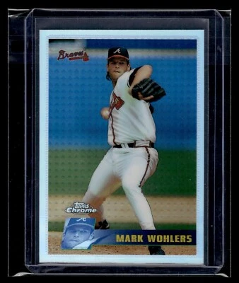 1996 Topps Chrome Refractor #18 Mark Wohlers Braves *Juego icónico* Foto 1 de 2