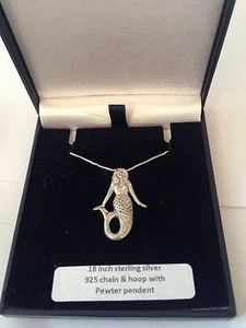 Meerjungfrau PP-G06 an einer 925 Sterling Silber Halskette 16,18,20,26,30  - Bild 1 von 1