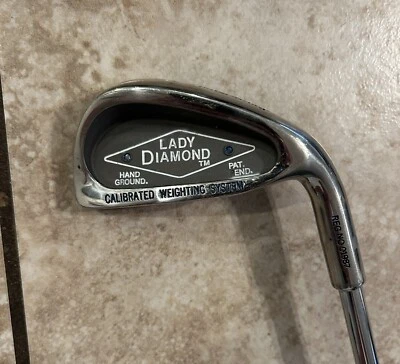 Palm Springs Lady Diamond Gold Clubs 3, 5 Wood 3-PW Irons Putter- Excellent - Image 1 of 4