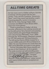 1987 Ace Fact Pack Dallas Cowboys All-Time Greats