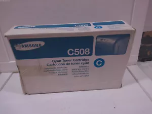 Genuine Samsung CLT-C508S Cyan Toner Cartridge CLP-620ND 670N/ND CLX-6220FX - Picture 1 of 6