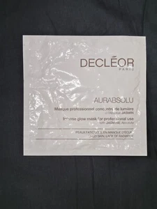 DECLEOR - Aurabsolu Intense Glow Mask - 1 Mask 29.9g New & Imperfect Package - Picture 1 of 6