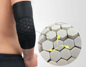 Manga de brazo deportivo equipo de protección almohadillas de protección de codo panal anticolisión - Imagen 1 de 14