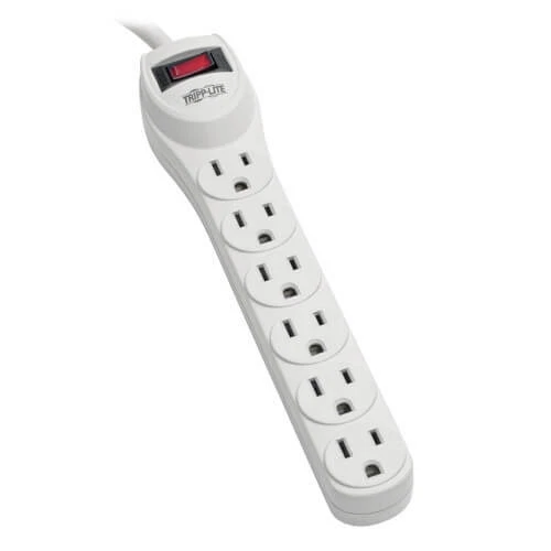 Tripp-Lite TLP602 Protect It 6-Outlet Home Computer Surge Protector, 2' Cord, 18 - Image 1 of 1