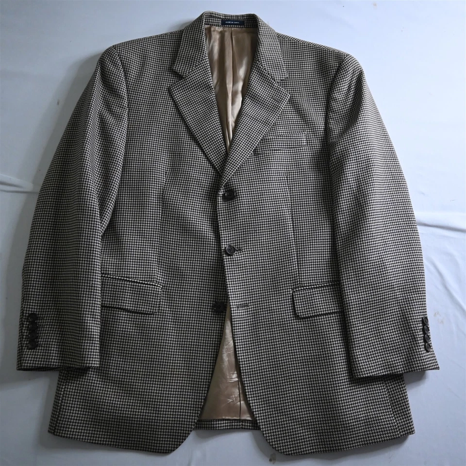 Blazer Abrigo Deportivo Chaqueta De Colección Ralph Lauren 40R Pata de Gallo 100% Lana Para Hombre Foto 1 de 4