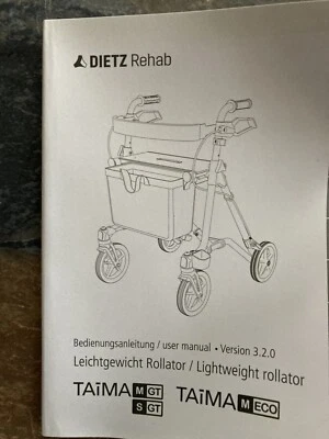 Verkaufe Leichtgewichtrollator TAIMA S-GT / UNGEBRAUCHT / Kaufdatum 03/2024 - Bild 1 von 4