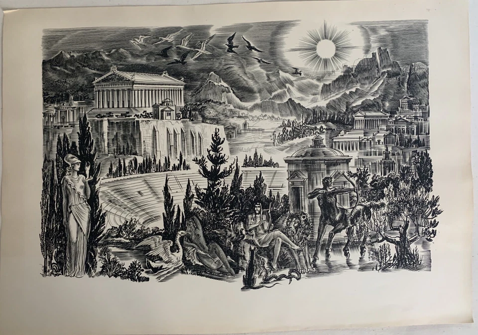 DECARIS ALBERT GRAVURE SUR CUIVRE ATHENES - Photo 1/1