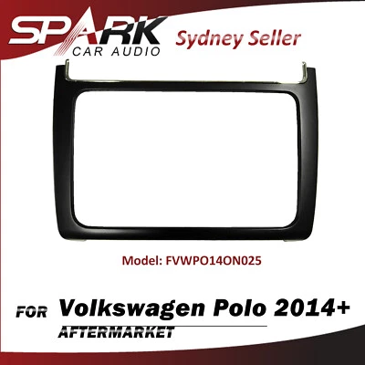 SP Double DIN Facia Kit Fascia Panel Plate Dash For Volkswagen VW Polo 2014+ - Image 1 of 2