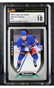 2020-21 Upper Deck Parkhurst 287 Alexis Lafreniere Silver CSG 10 Pop 1 - Picture 1 of 1