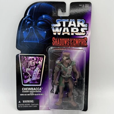 Star Wars Shadows Empire Chewbacca Bounty Hunter Disguise Action Figure MOC - Image 1 of 4