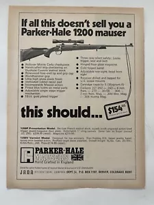 Pubblicità stampa Parker Hale 1200 Mauser 1970 vintage - Foto 1 di 3