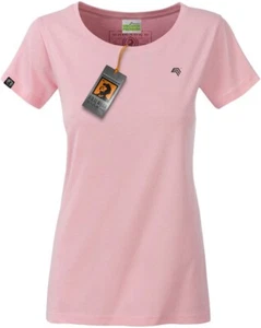 JAN 8007 Damen Bio Baumwolle Basic Girlie T-Shirt Soft Pink Rot COMPANIEER ... - Bild 1 von 5