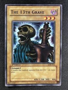 Yu-Gi-Oh! TCG LOB-014 The 13th Grave 1st Edition Common Normal NM - Picture 1 of 2