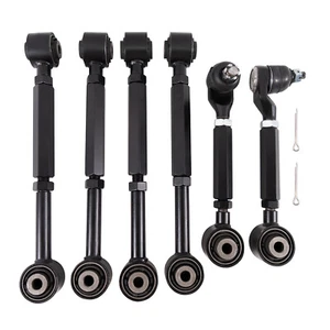 6pcs Rear Upper + Lower Control Toe Camber Arms for 2003-2007 Honda Accord - Picture 1 of 17
