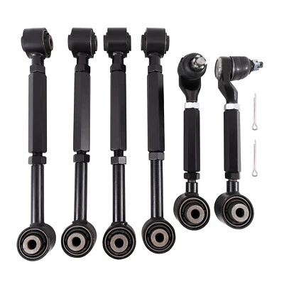 6pcs Rear Upper & Lower Control Toe Camber Arms for 2003-2007 Honda Accord 03-07 - Image 1 of 4