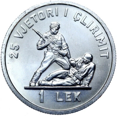 Albania - Coin - 1 Lek 1969 - 25 Years of Liberation 1944-1969 - Uncirculated... - Image 1 of 2