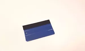 Blue Squeegee Felt Edge 5" x 3" Vinyl Graphic Wrap Sign Application Tool - Foto 1 di 2