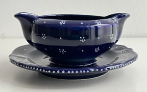 Gmundner Keramik Dirndl blau Sauciere 20 cm GK370 (2401DM13) 02/25 - Bild 1 von 4