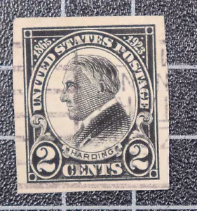 Scott 611 - 2 Centesimi Harding - Usato - Bel francobollo - SCV - $4,00 - Foto 1 di 1