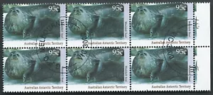 1992 AAT Australian Antarctic Territory Wildlife 95c Weddell Seal Block 6 CTO - Picture 1 of 1