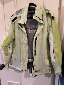 Beautiful Lime Gondwana Outdoor Jacket With Hood. Size 14. - Picture 1 of 5