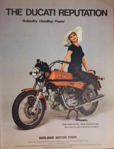 1975 Ducati 860 Original Motorcycle Print Ad - Picture 1 of 1