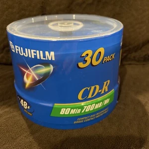 NEW SEALED • Fujifilm CD-R 80 Min 700MB 30 Pack Up To 48X Write Speed FUJI - Picture 1 of 5