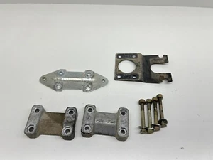 1995 Polaris Sportsman 400 Handle Bar Clamps Mounts Bracket Hardware OEM - Picture 1 of 2