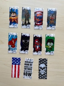 10 Pack of PVC Heat Shrink Wraps for 18650 batteries (PRE-CUT) Pick A Theme - Picture 1 of 12