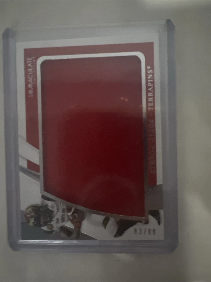 2021 Panini Immaculate  Collegiate - Immaculate Mem #IM-SD Stefon Diggs /99  - Image 1 of 2