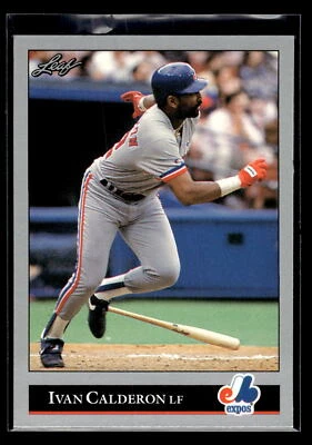 1992 Leaf Baseball #283 Ivan Calderon Montreal Expos Pack Fresh Mint+ - Image 1 of 2