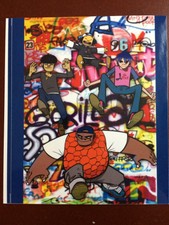 NEW.GORILLAZ VINYL STICKERS.2D-MURDOC-RUSSEL-NOODLE RARE MINT NEW 4" X 4 1/2"   