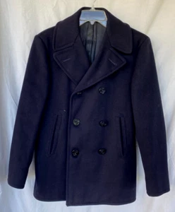 VTG WW2..US NAVY..MILITARY..WOOL..PEA COAT..38 Long - Picture 1 of 7