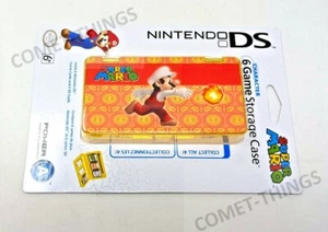 Super Mario FIRE Hard shell 6 Game protective Storage Case for NINTENDO games/SD - Picture 1 of 4