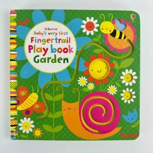 Usborne Baby's Very First Fingertrail Play book, Garden (Board Book) - Imagen 1 de 11