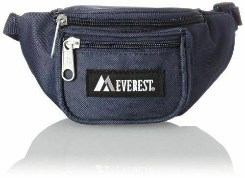 Everest Signature Waist Pack Junior Navy One Size Fanny Packs Travel Shopping