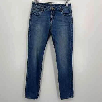 KUT from the Kloth Jeans Women's Size 2 Blue Low Rise Straight Leg Medium Wash - Image 1 of 4