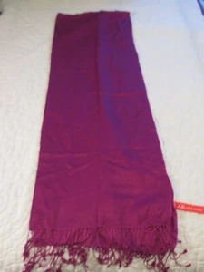 Anne Klein Magenta Scarf (Silk/Cashmere) NW/OT - Picture 1 of 5