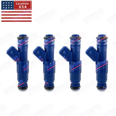 Set 4 Upgrade Bosc* EV6 Fuel Injectors 0280150468 For Audi A4 VW 1.8L Turbo Foto 1 de 4
