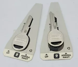 88007 Axxess (Cassete C) Number 9 Blank Key - Qty. 2 - Picture 1 of 5