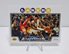 TOPPS CHROME 2008-09 KOBE BRYANT LEBRON JAMES GUARDING #24 LAKERS HOF