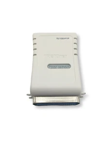 TRENDnet 1-Port Parallel Print Server TE100-P1P - NO AC ADAPTER w/ WARRANTY!! - Photo 1/5