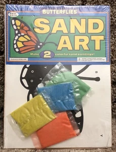 Arte de arena de mariposas © 1997 Pace Products # 85175 hacer 2 pinturas de arena coloridas - Imagen 1 de 12