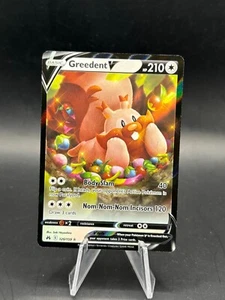 Holo Greedent V 120/159 Ultra Rare Crown Zenith Pokemon TCG - Picture 1 of 2