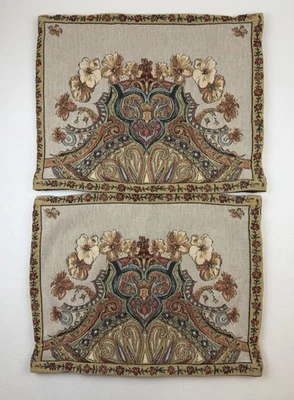 Juego de 2 fundas de almohada de tapiz floral suave para cama estándar victoriano Foto 1 de 3