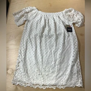 Rafaella White Eyelet Lace Dress 2X (FV) - Picture 1 of 12