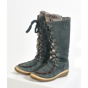 TIMBERLAND Kickadilla Nubuck Cuero Imitación Piel Botas con Cordones 7.5 M Invierno Y2k - Imagen 1 de 13