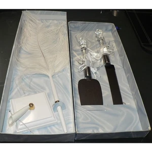 Juego de servidor de bolígrafo y pastel Treasure Masters Classics para invitados nupciales de acero inoxidable - Imagen 1 de 5