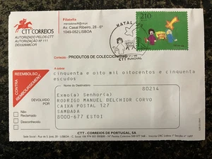 Portugal 1999 - Cash on delivery form Christmas stamp -  first day cancel - Picture 1 of 1