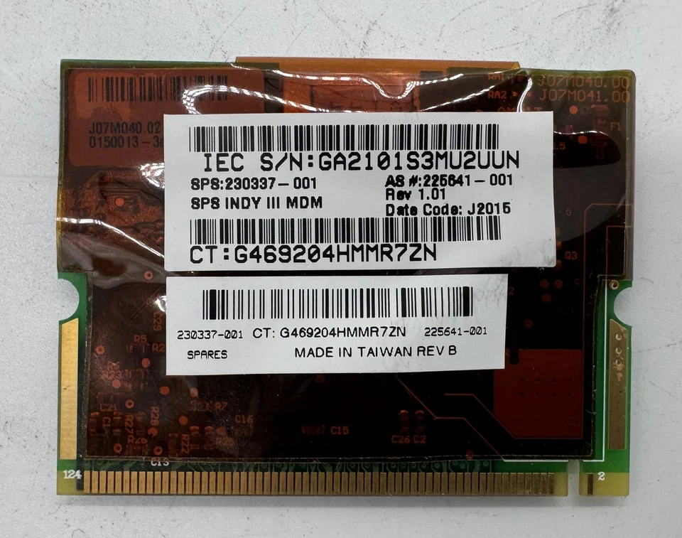 Compaq evo 56k pci modem 230337-001, 225641-001, db02830 - Image 1 of 1